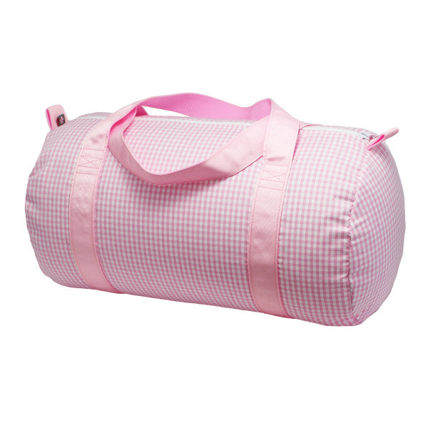 Pink Gingham Medium Duffel Bag