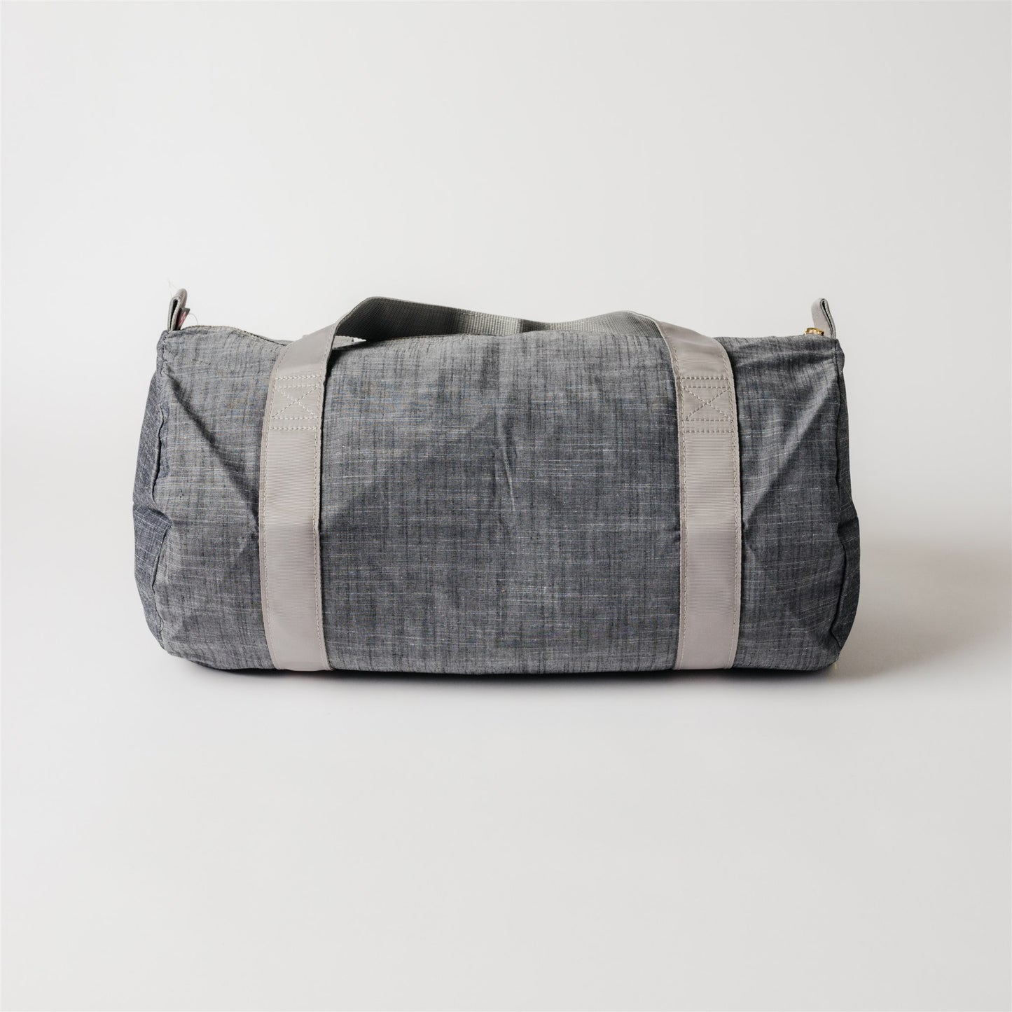 Grey Chambray Medium Duffel Bag