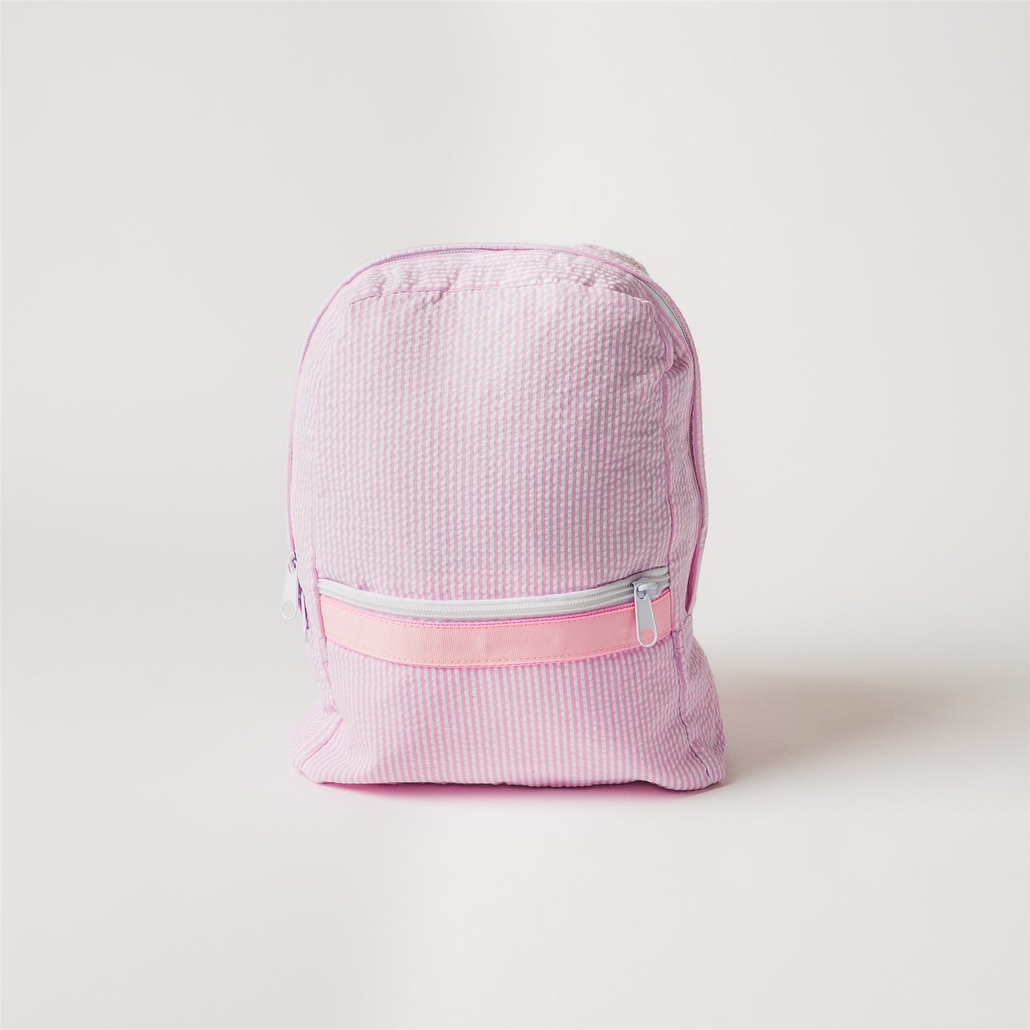 Pink Seersucker Toddler Backpack