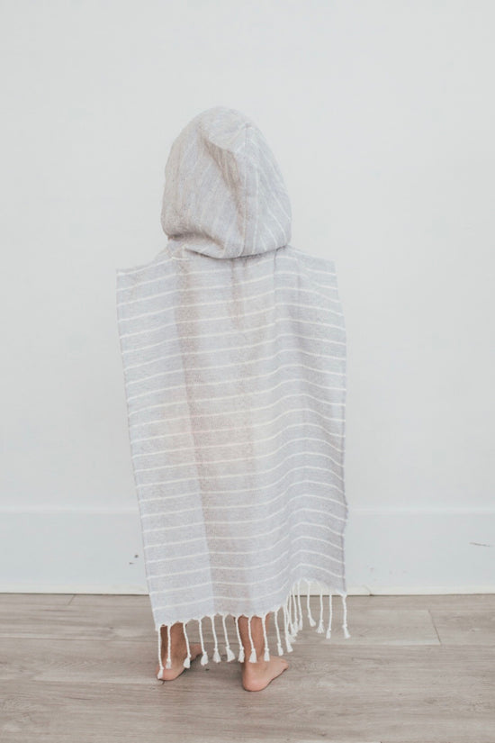The Palmer Natural Hooded Poncho