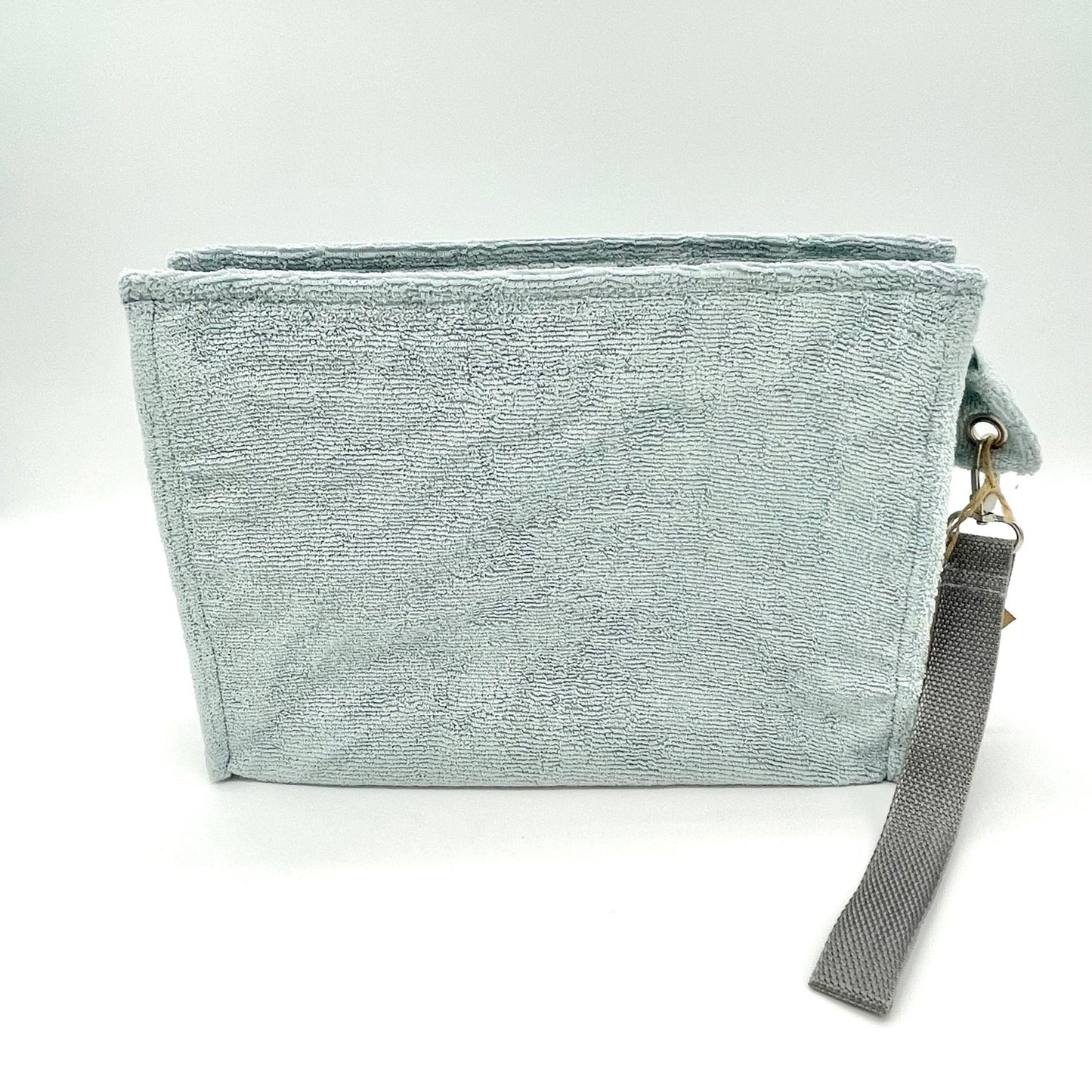 Pearl Grey Large Terry Pouch