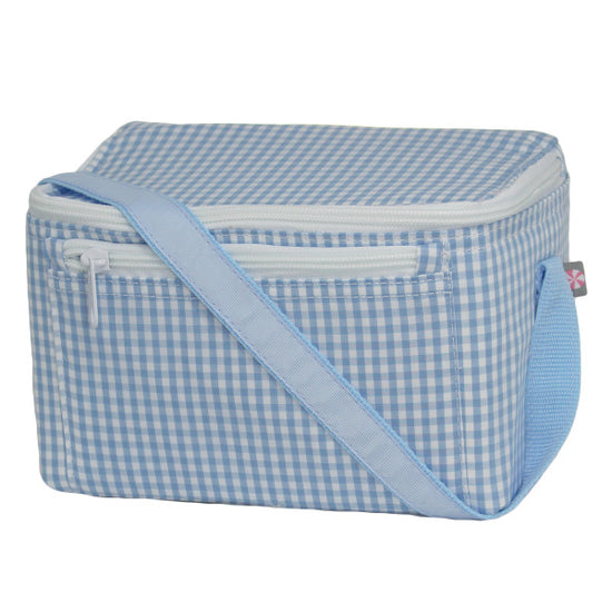Baby Blue Gingham Rectangle Lunch Box