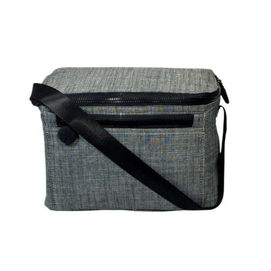Grey Chambray Rectangle Lunch Box