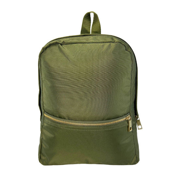 Olive Nylon Brass Toddler Backpack