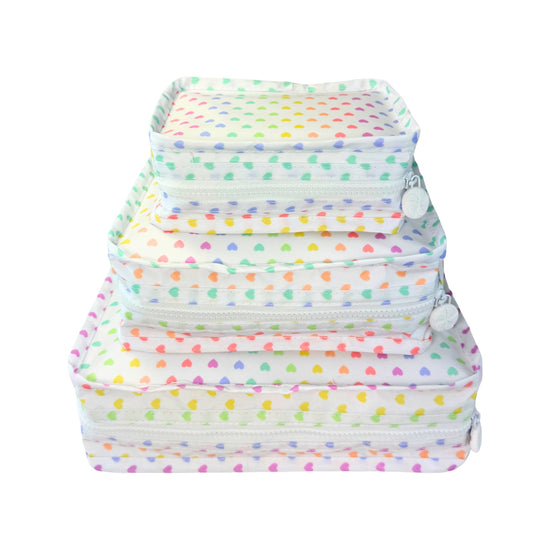 Wipeable Sweetheart Packing Cube Stacking Set