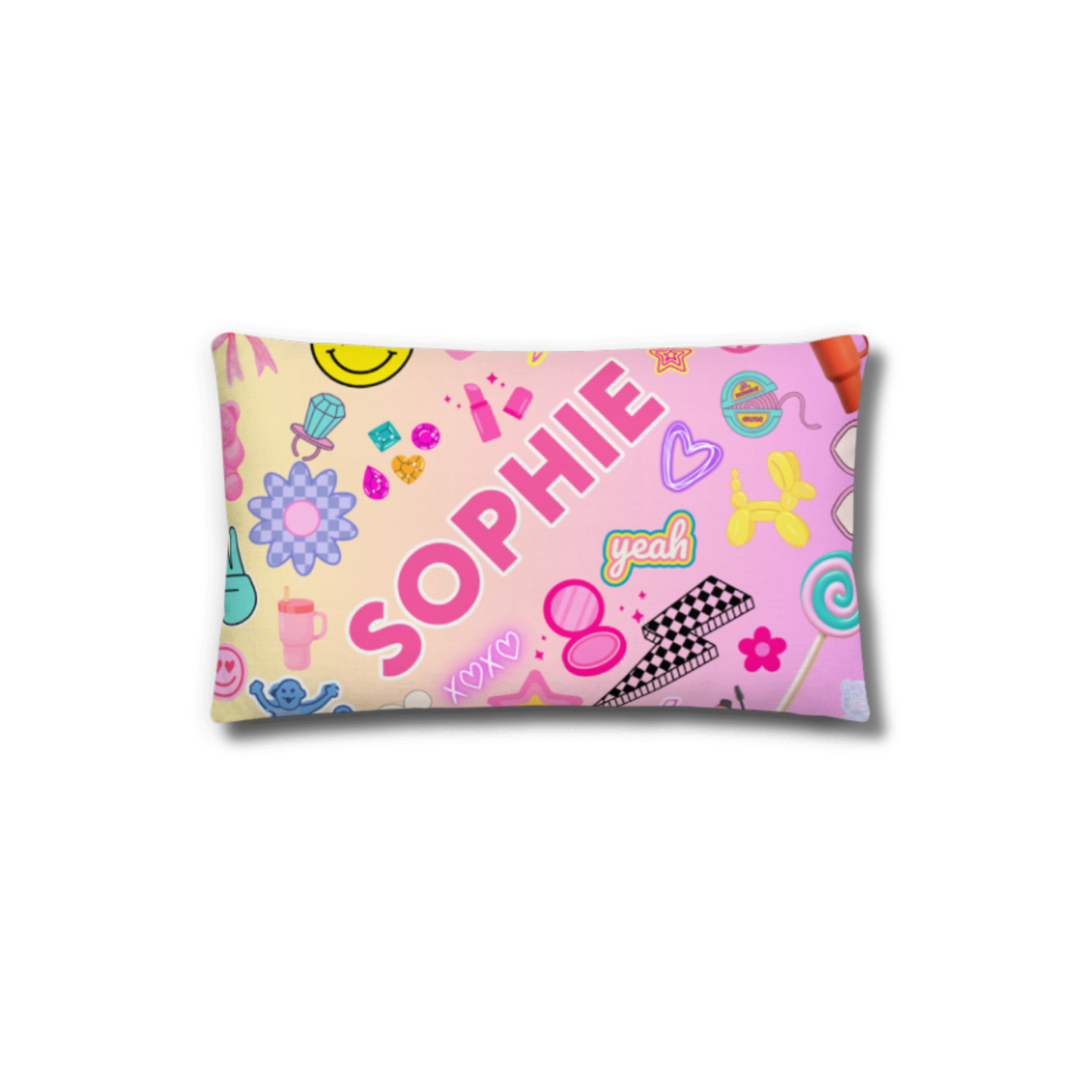 SP X LP Preppy in Pink Standard Poplin Pillowcase