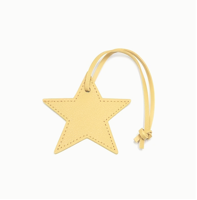Leather Star Bag Tag