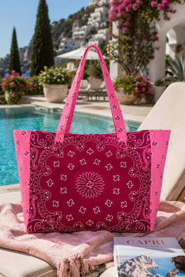 Bandana Tote - Cherry
