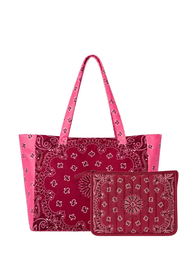 Bandana Tote - Cherry