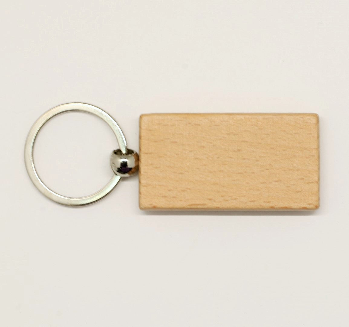 Rectangle Wooden Keychain
