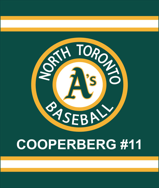 North Toronto Baseball Fuzzy Throw Blanket