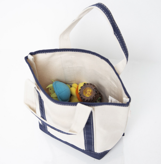 Navy Handy Open Top Tote