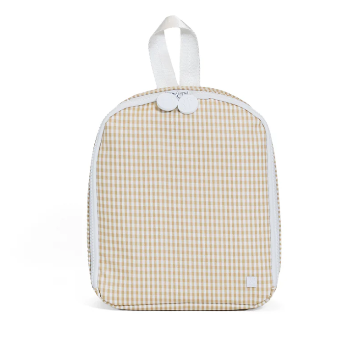 Khaki Gingham Bring It Lunch Box