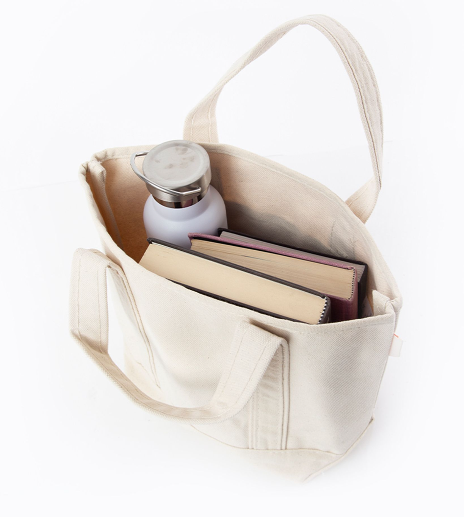 Natural Handy Open Top Tote