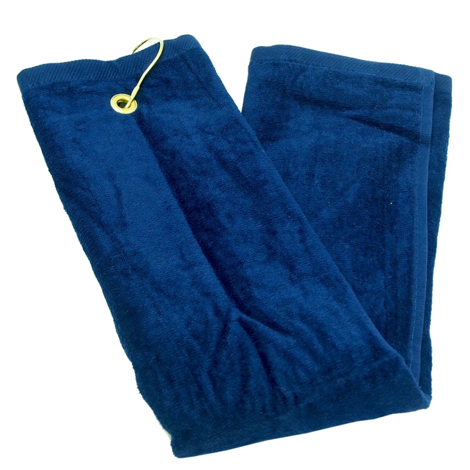 Navy Tri-Fold Golf Towel