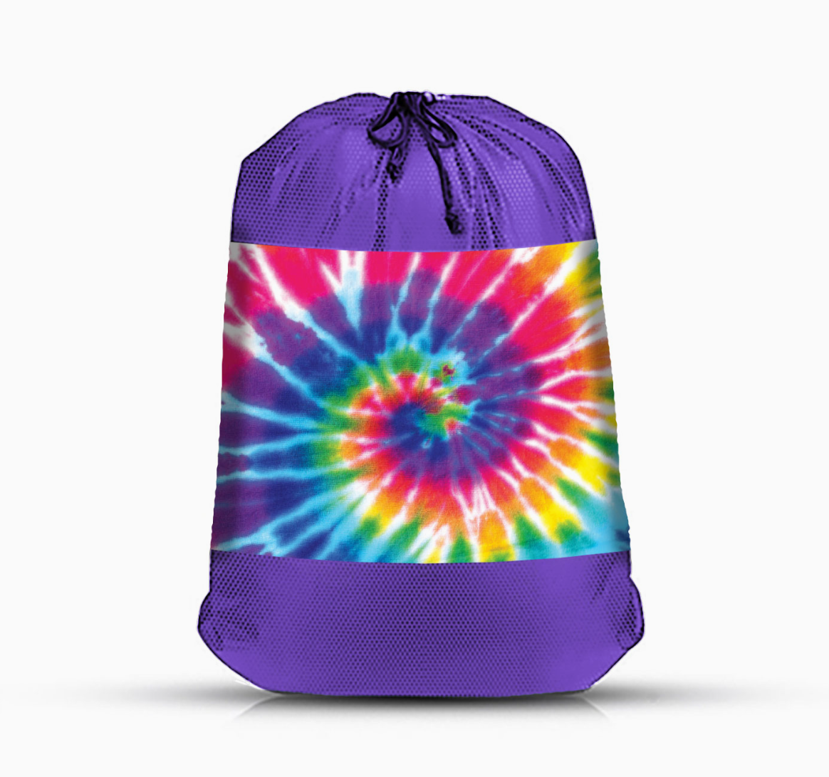 Primary Tie Dye Laundry Bag