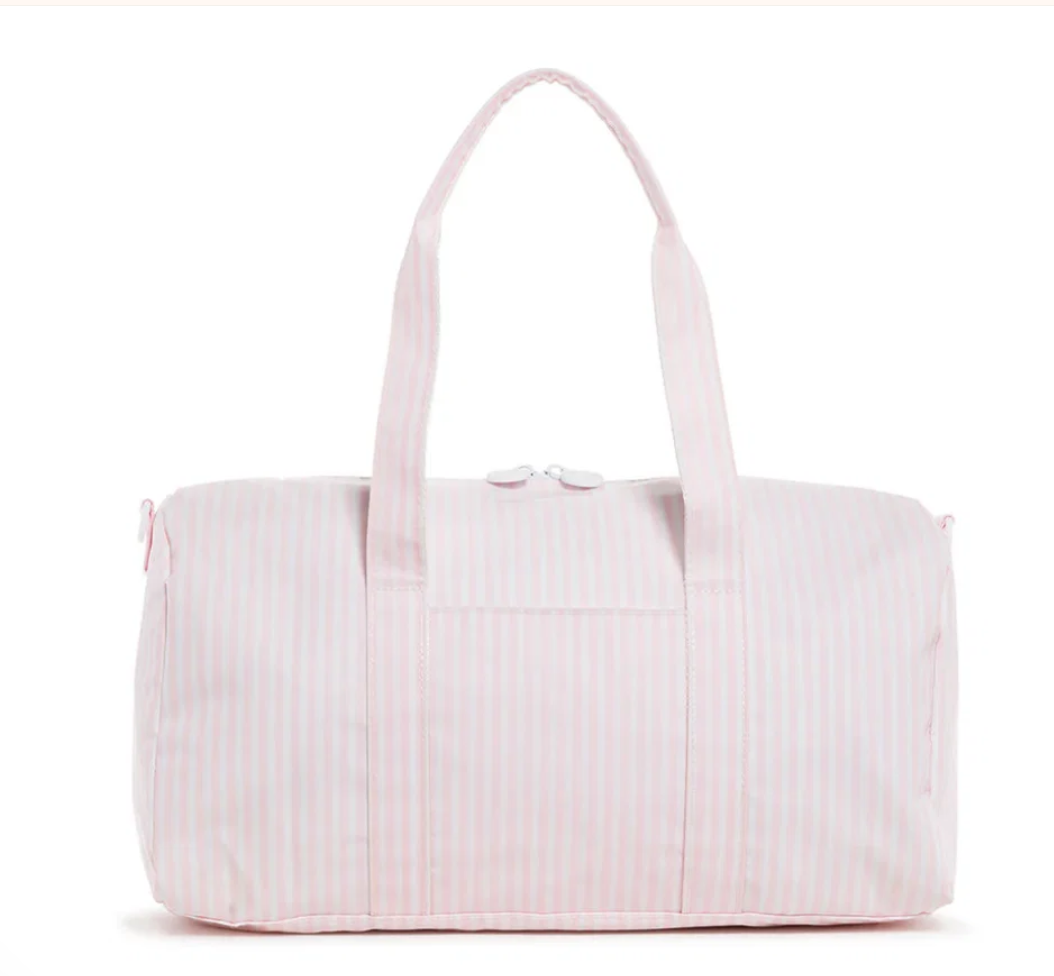 Pink Pimlico Stripe Weekender Duffel Bag