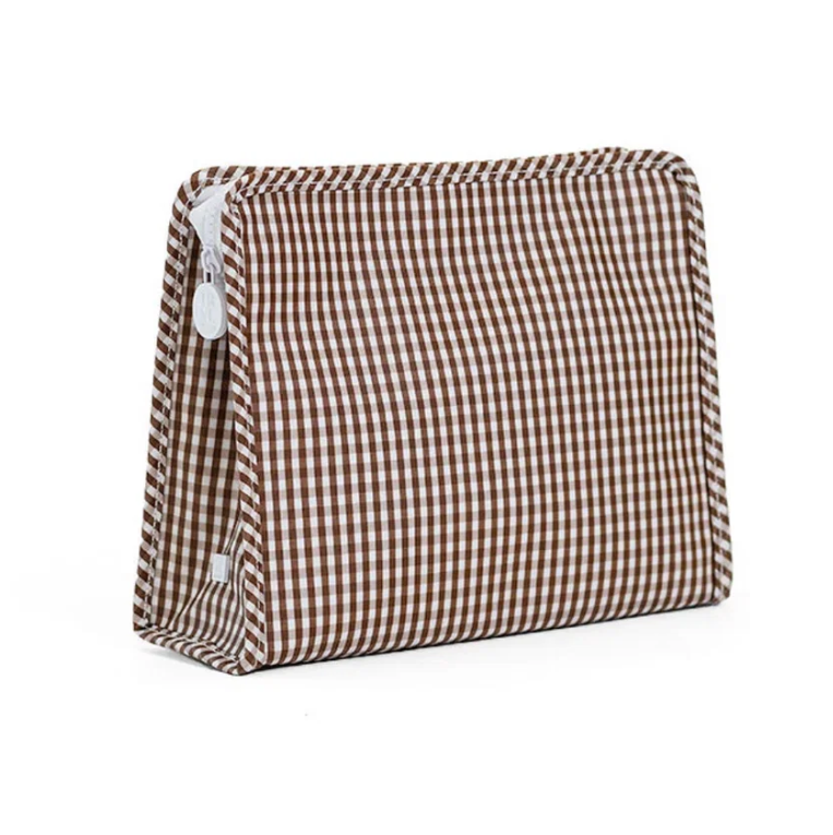 Coco Gingham Roadie Medium Zip Pouch