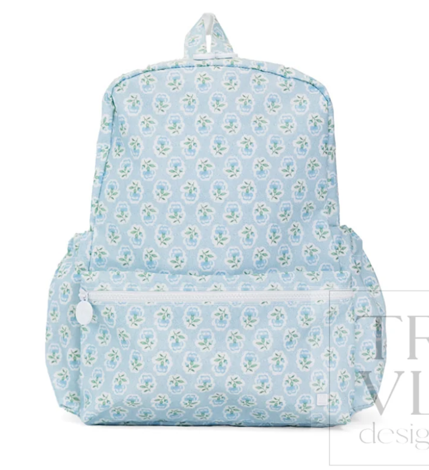 Petite Fleur Blue Backpack