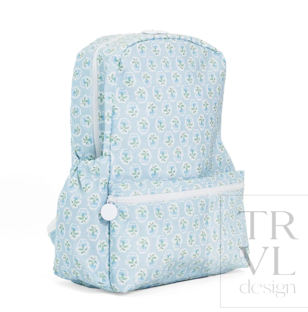 Petite Fleur Blue Backpack