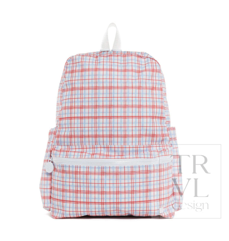 Classic Plaid Red Backpack