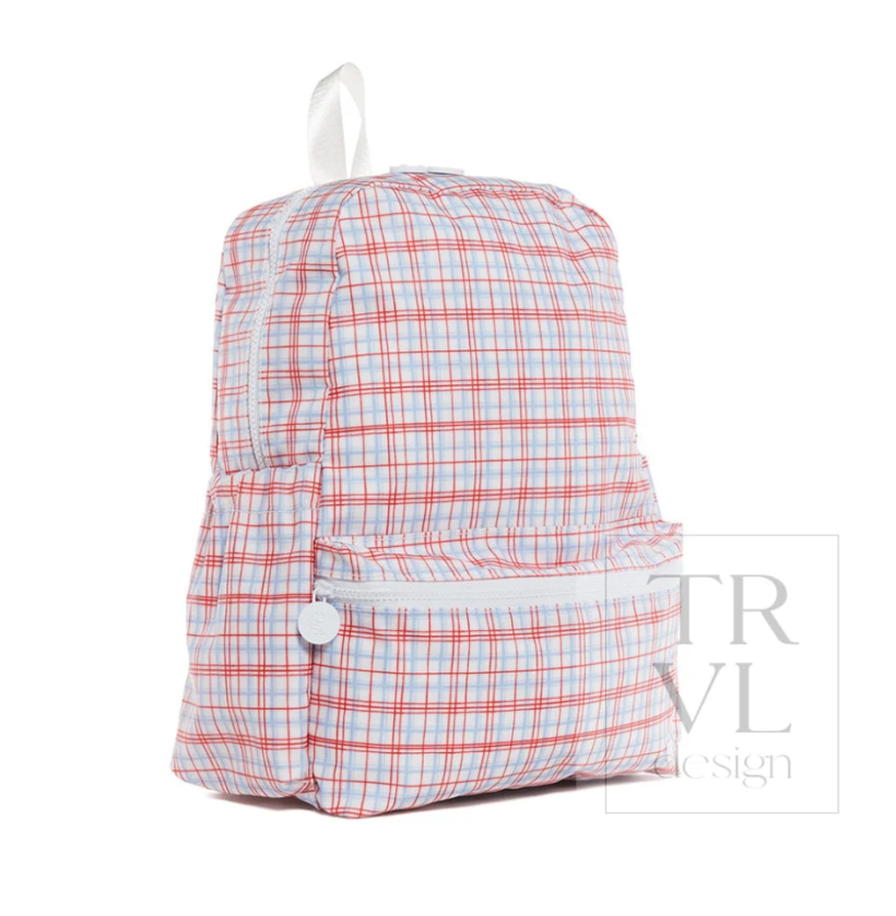 Classic Plaid Red Backpack