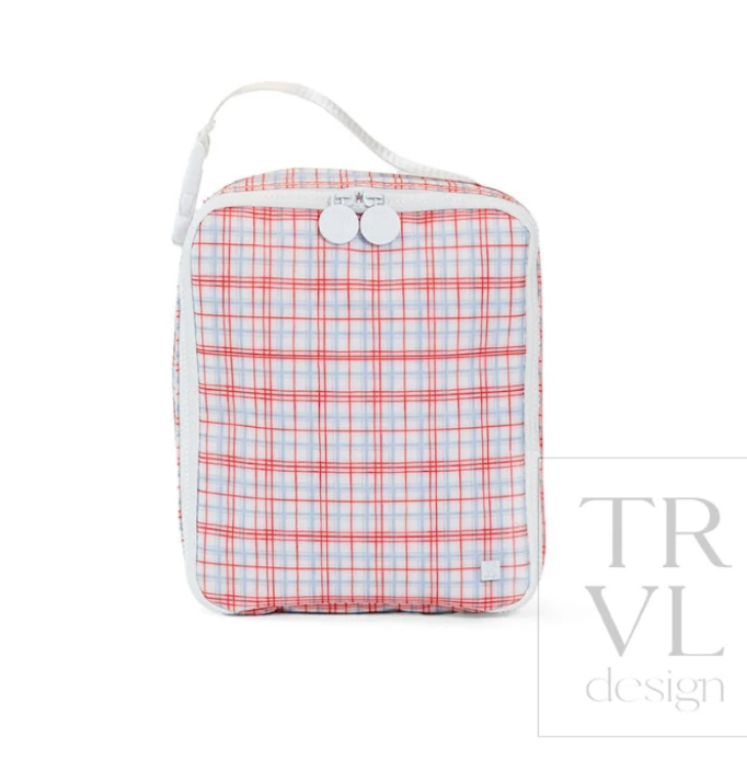 Classic Plaid Red Insulated Lunchbox