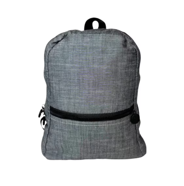 Grey Chambray Toddler Backpack