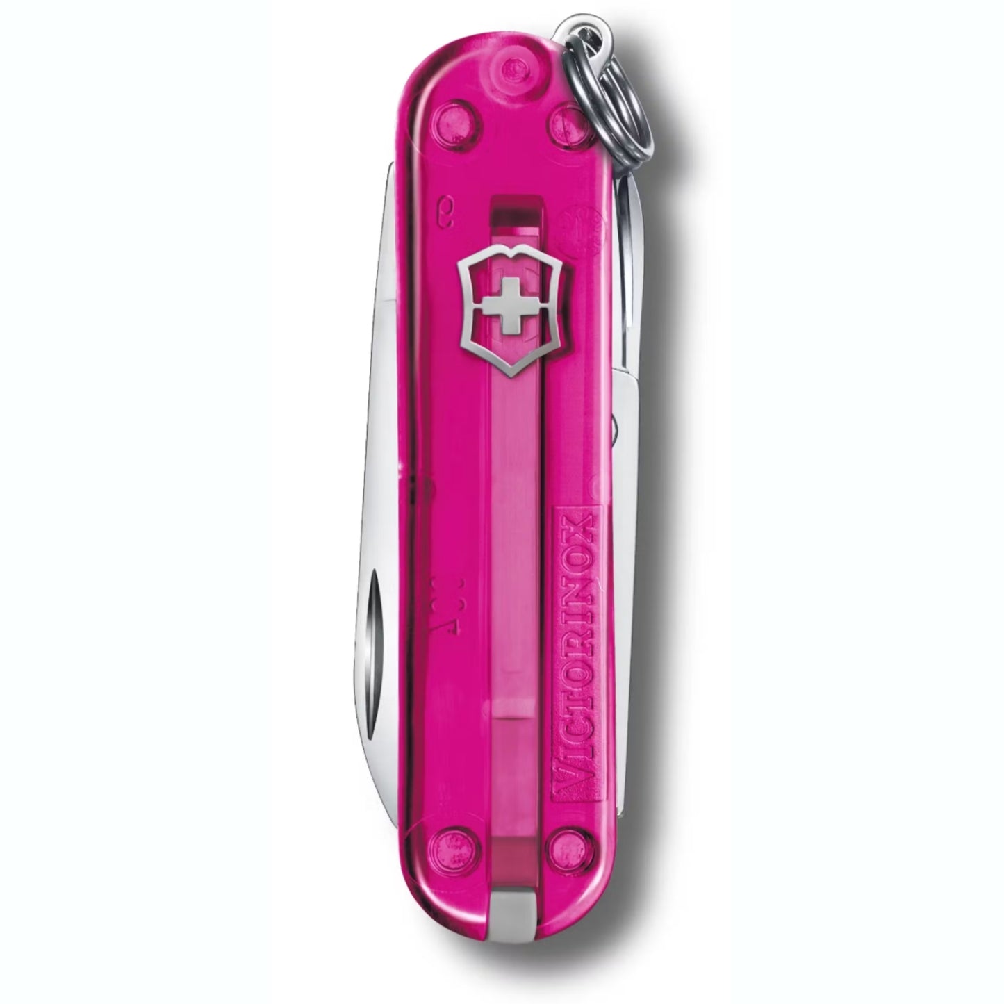 Clear Pink Rally Swiss Army Knife