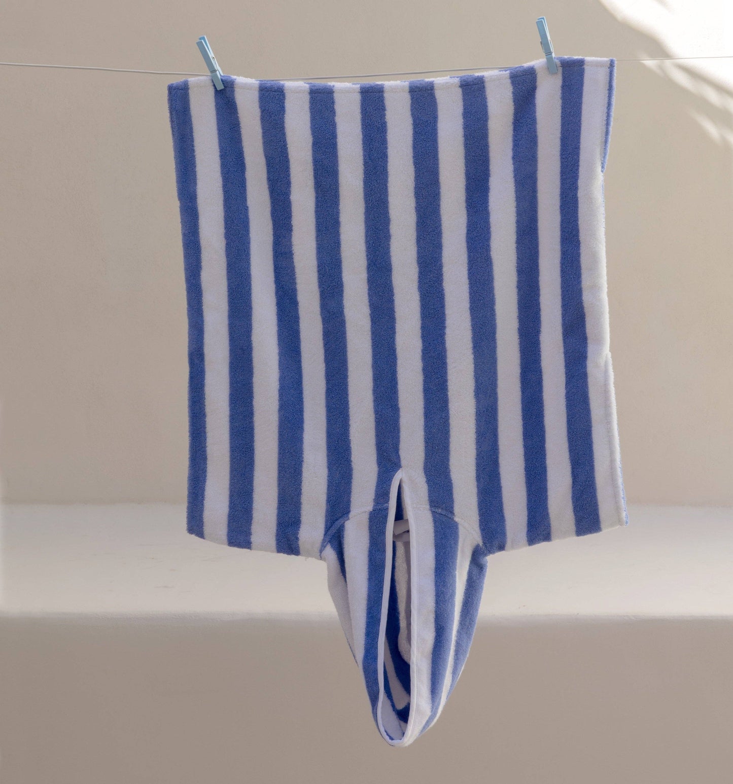 Kid's Beach Bath Poncho Blue: 2-4 Y