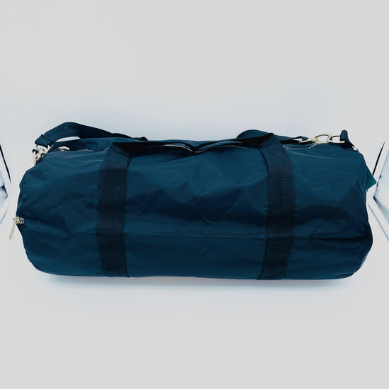 Navy Nylon Weekend Duffel Bag