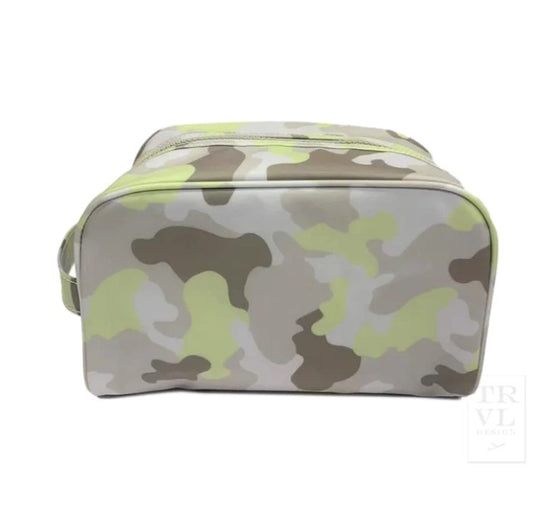 Load image into Gallery viewer, Camo Blue Multi Stowaway Toiletry Bag
