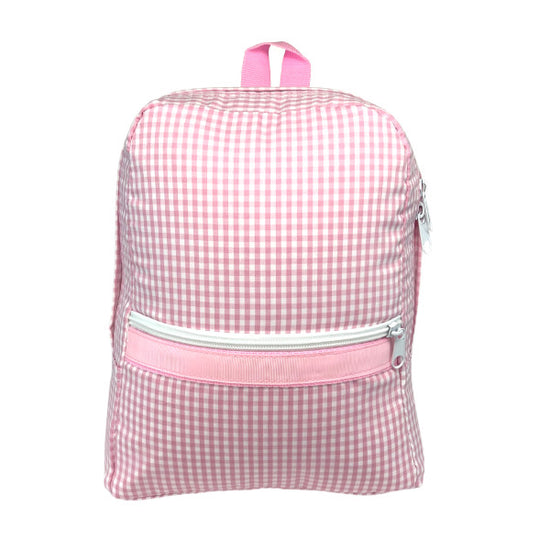 Load image into Gallery viewer, Pink Gingham Medium Backpack
