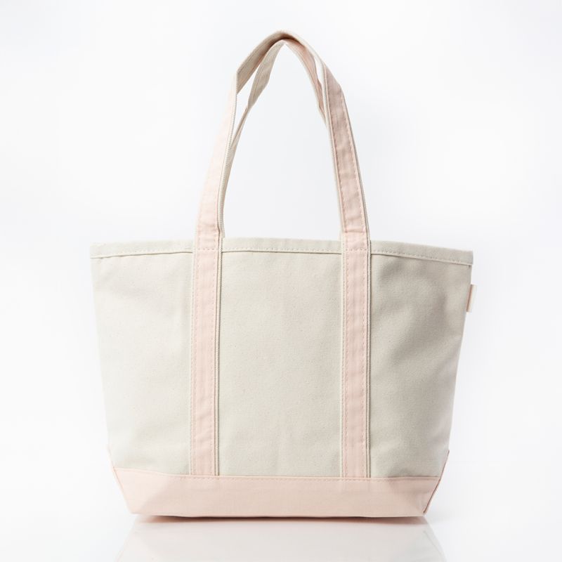 Powder Pink Medium Zippered Tote Bag