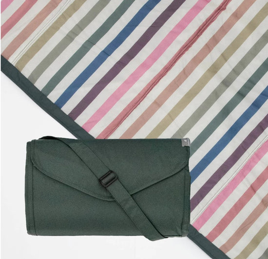 Little Unicorn Outdoor Blanket - 5X7 - Chroma Rugby Stripe