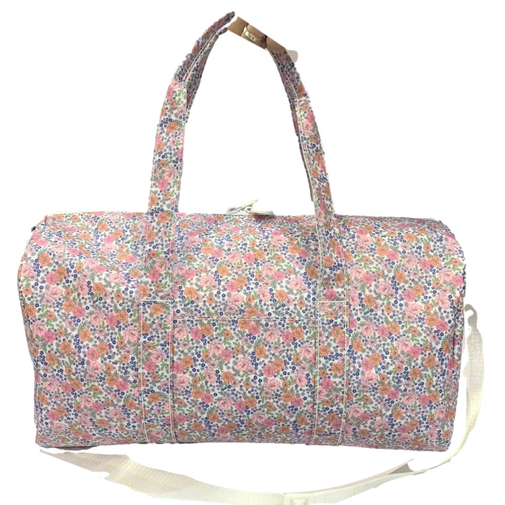 Load image into Gallery viewer, Garden Floral Weekender Duffel Bag
