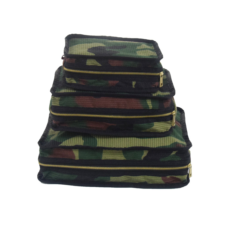 Load image into Gallery viewer, Woodland Camo Packing Cube Stacking Set

