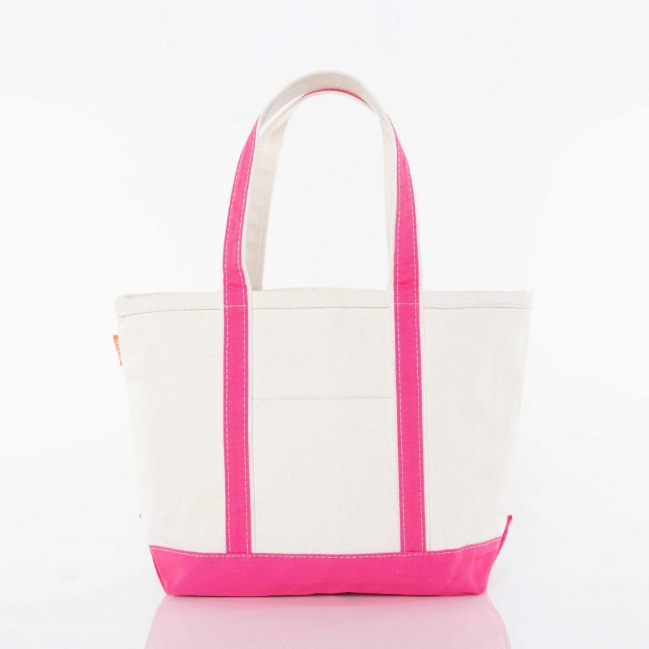 Hot pink shop tote bag