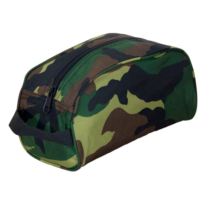 Load image into Gallery viewer, Camo Nylon Traveler Toiletry Bag
