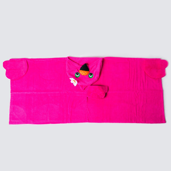 Franny the Flamingo Hooded Towel