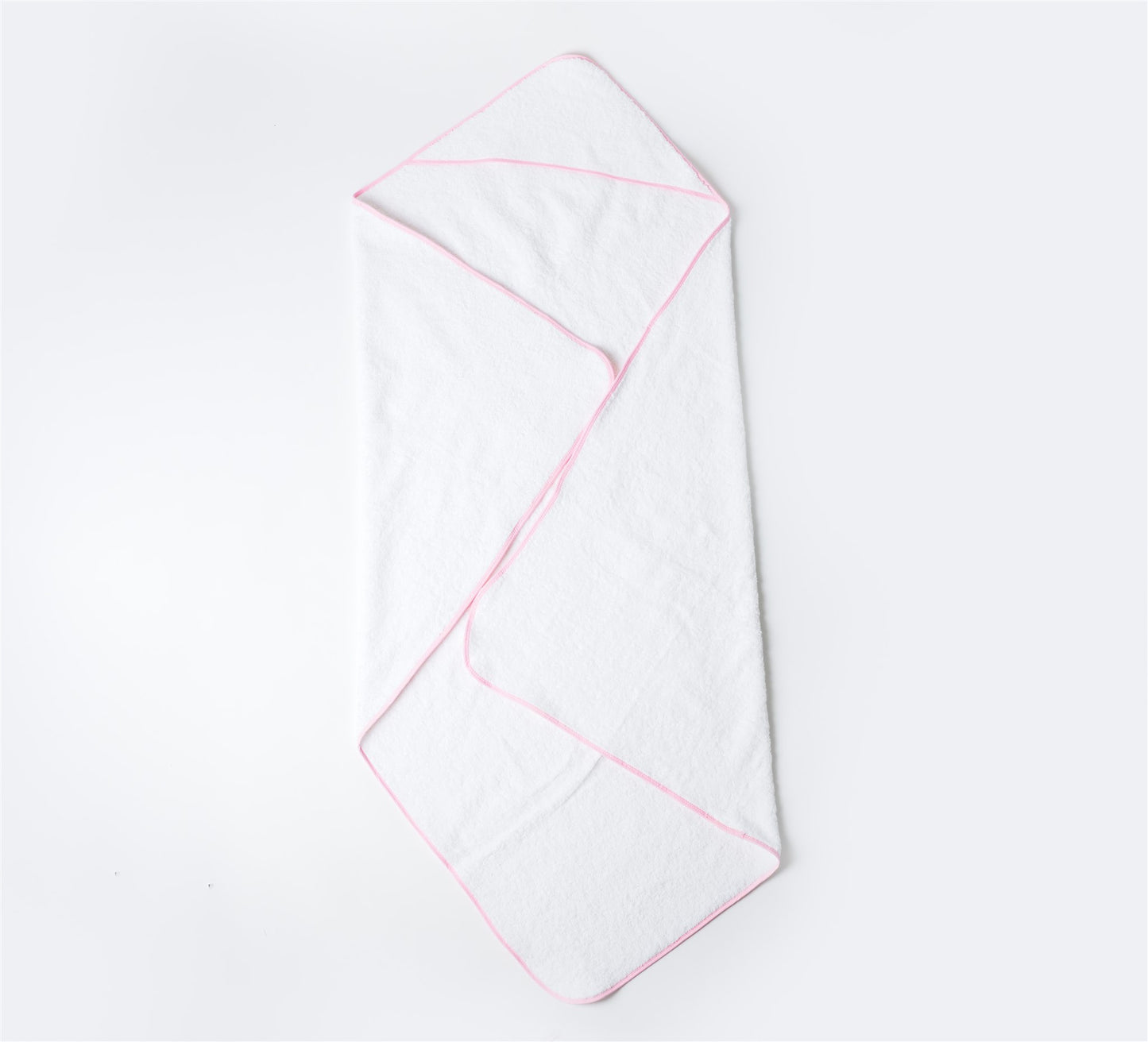 Pink Cotton Terry Large Hooded Towel