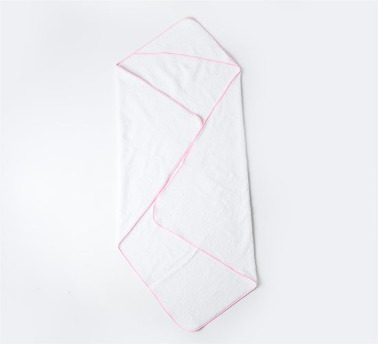 Load image into Gallery viewer, Pink Cotton Terry Large Hooded Towel
