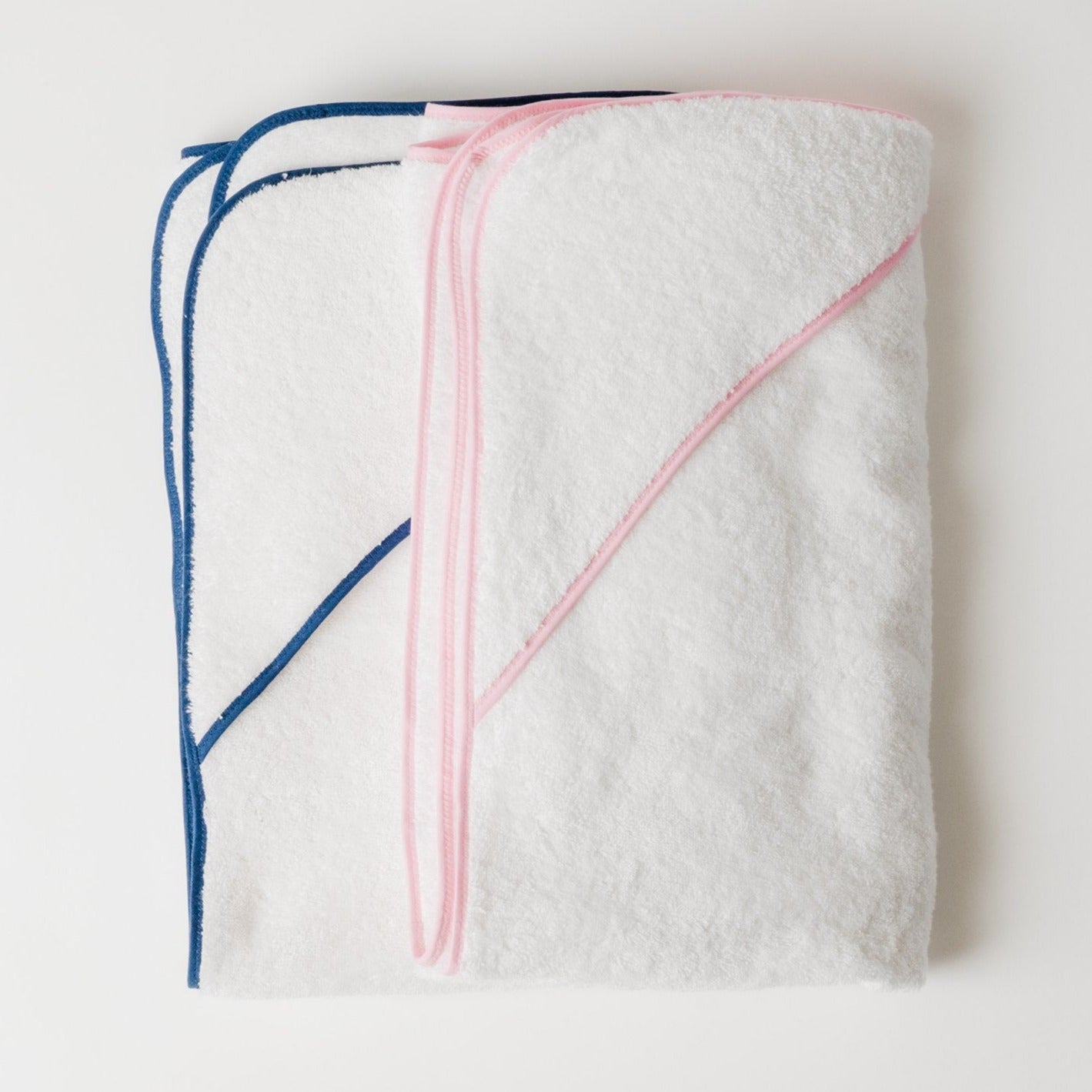 Pink Cotton Terry Large Hooded Towel