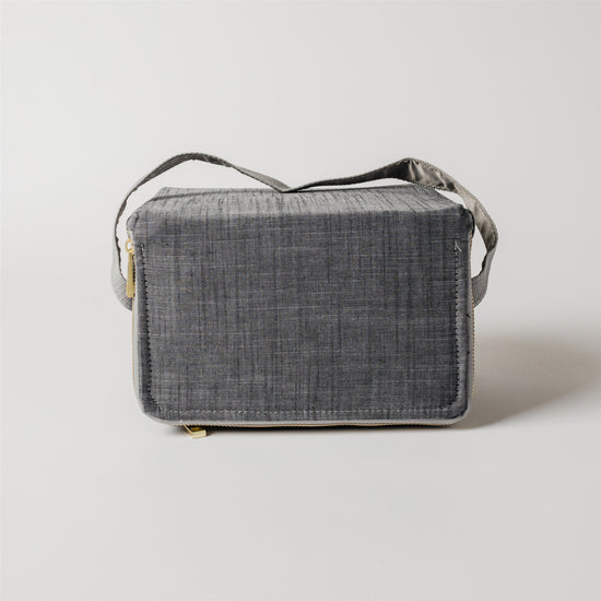 Grey Chambray Rectangle Lunch Box