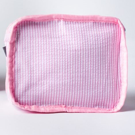 Load image into Gallery viewer, Pink Seersucker Packing Cube Stacking Set
