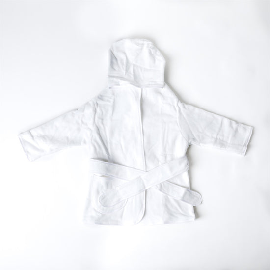 Baby/Kids White Cotton Terry Bathrobe