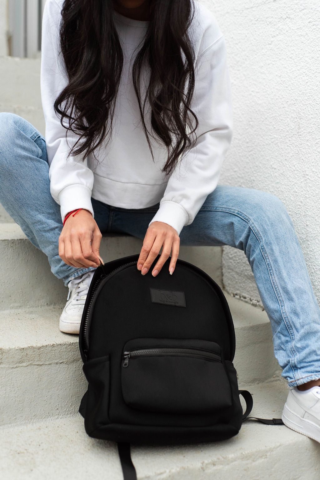 Black Neoprene Backpack
