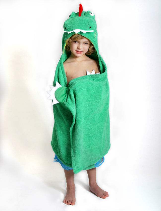 Devin the Dino Hooded Towel