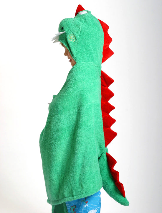 Load image into Gallery viewer, Devin the Dino Hooded Towel
