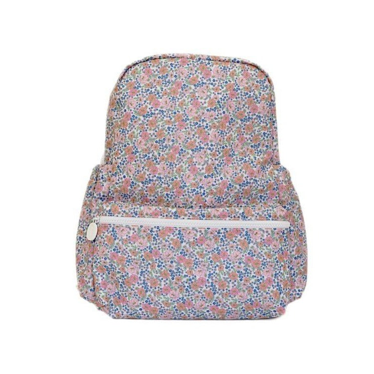 Blue floral backpack top